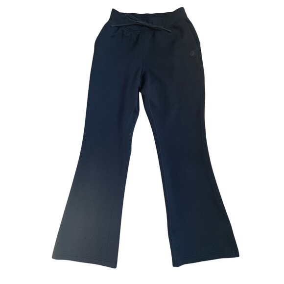 Lululemon Textured High-Rise Wide Leg Track Pant in Black Size 6 - Picture 7 of 11